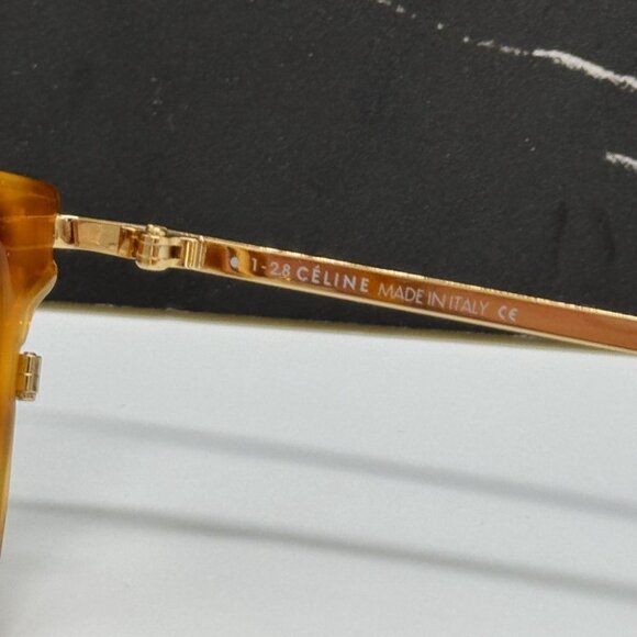 NEW CL50002U 055 CELINE EYEGLASSES WOMEN LIGHT HAVANA EYEWEAR CELINE CL 50002U - Picture 12 of 12